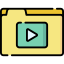 Video folder biểu tượng 64x64