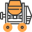 Concrete mixer icon 64x64