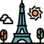 Eiffel tower icon 64x64