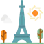Eiffel tower icon 64x64
