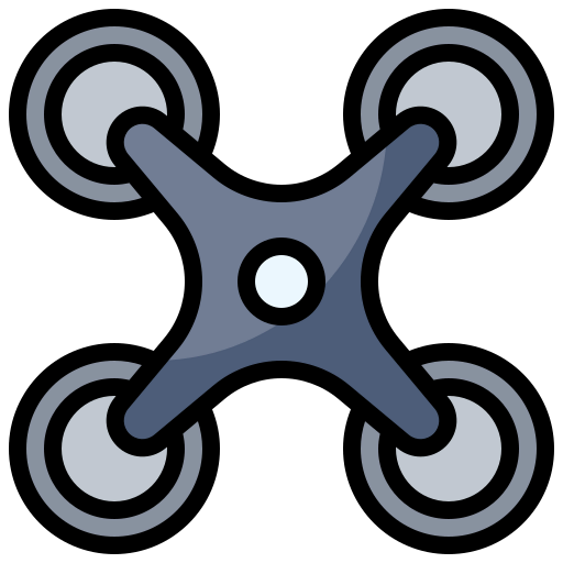 Camera drone icon