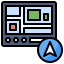 Gps navigator icon 64x64