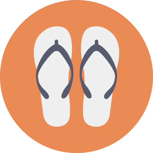 Flip flops icon