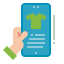 Online shopping icon 64x64