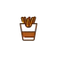 French fries icon 64x64