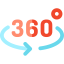 360 degrees アイコン 64x64