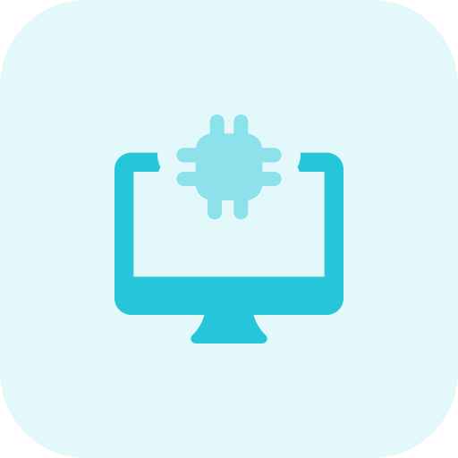 Desktop computer icon