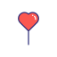Valentine balloon icon 64x64