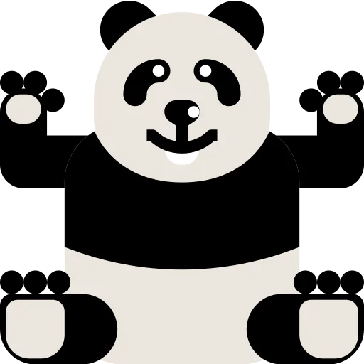 Panda bear icon