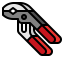 Groove joint pliers icon 64x64