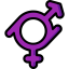 Gender fluid biểu tượng 64x64