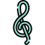 Treble clef icon 64x64