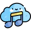 Music cloud icon 64x64