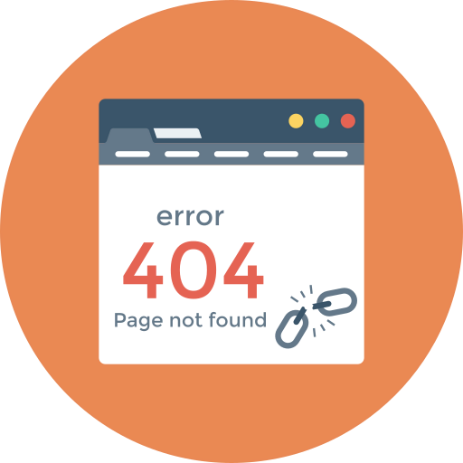 Error 404 ícono