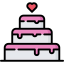 Wedding cake icon 64x64