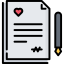 Wedding contract icon 64x64