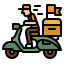 Delivery bike Symbol 64x64