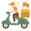 Delivery bike Symbol 64x64