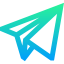 Paper plane icon 64x64