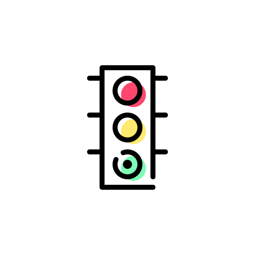 Traffic light icon