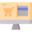 Online shopping icon 64x64