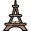 Eiffel tower icon 64x64