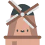 Kinderdijk windmills icon 64x64