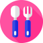 Spoon and fork Ikona 64x64