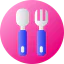Spoon and fork Ikona 64x64