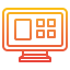 Tv monitor ícono 64x64
