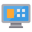 Tv monitor ícono 64x64