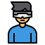 Virtual glasses ícone 64x64