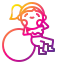 Fitness ball icon 64x64