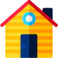 Wood house icon 64x64