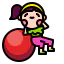 Fitness ball icon 64x64