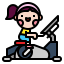 Stationary bicycle icon 64x64