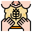Whole wheat bread icon 64x64