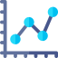 Line chart icon 64x64