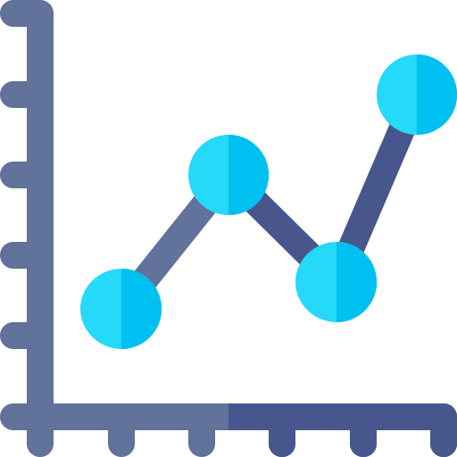 Line chart icon