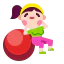 Fitness ball icon 64x64