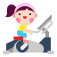 Stationary bicycle icon 64x64