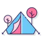 Camping tent icon 64x64