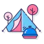 Camping tent icon 64x64