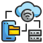 Cloud storage icon 64x64