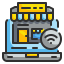 Shopping online icon 64x64