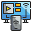 Tv monitor icon 64x64