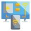 Tv monitor ícono 64x64