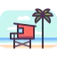 Lifeguard tower icon 64x64