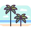 Palm trees icon 64x64