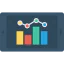 Bar chart icon 64x64